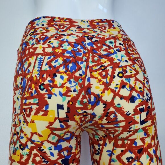 NEW LuLaRoe Yellow Red Floral Leggings - Picture 4 of 9